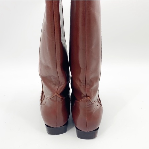 Vintage Basket Weaved Leather Riding Boots - Picture 5 of 5